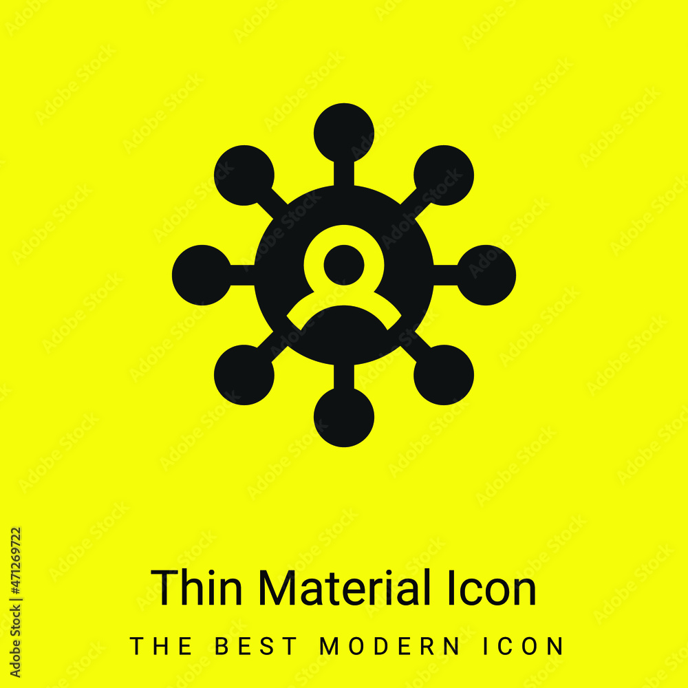 Affiliate minimal bright yellow material icon Affiliate minimal bright yellow material icon