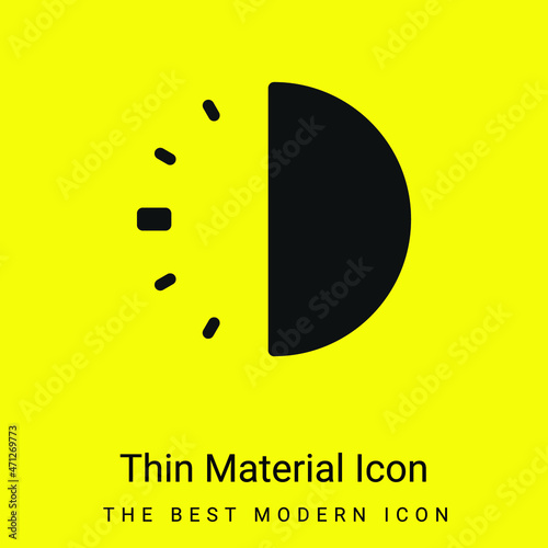 30 Minutes minimal bright yellow material icon
