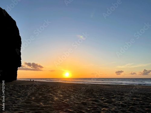 sunset on the beach