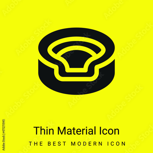 Animal minimal bright yellow material icon