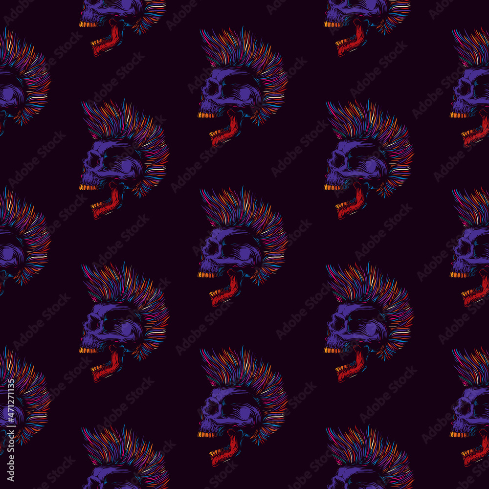 Original vector seamless pattern in vintage style. Abstract vector ...