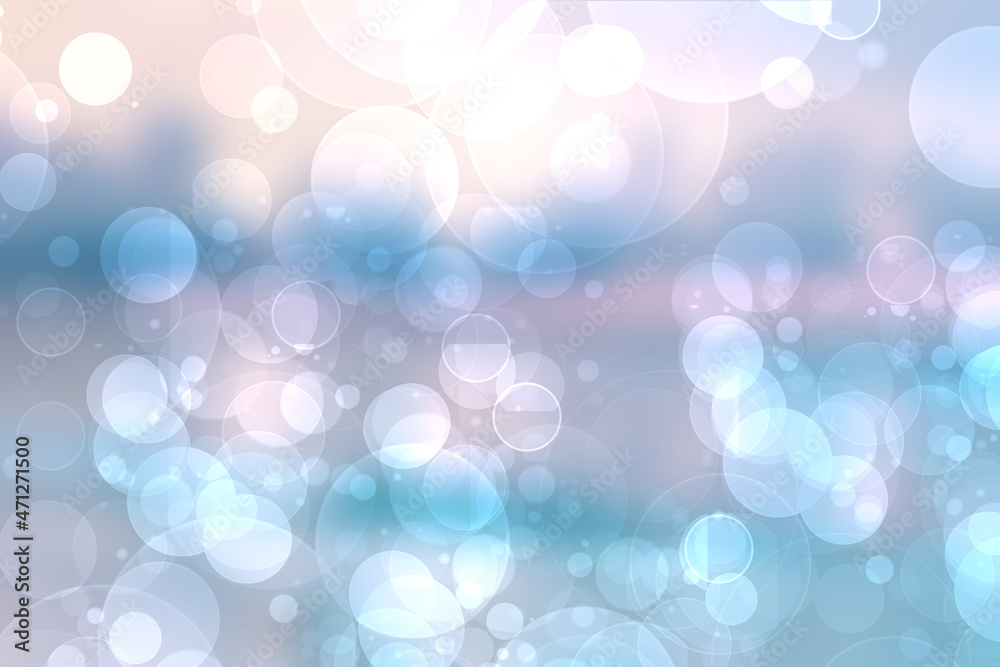 Abstract blurred fresh vivid spring summer light delicate pastel blue pink white bokeh background texture with bright circular soft color lights. Beautiful backdrop illustration. Abstract blurred fresh vivid spring summer light delicate pastel blue pink white bokeh background texture with bright circular soft color lights. Beautiful backdrop illustration.