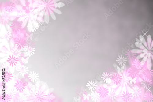 Abstract blurred vivid spring summer light delicate pastel pink bokeh background texture with bright soft color cherry blossoms. Space for your text. Beautiful backdrop illustration.