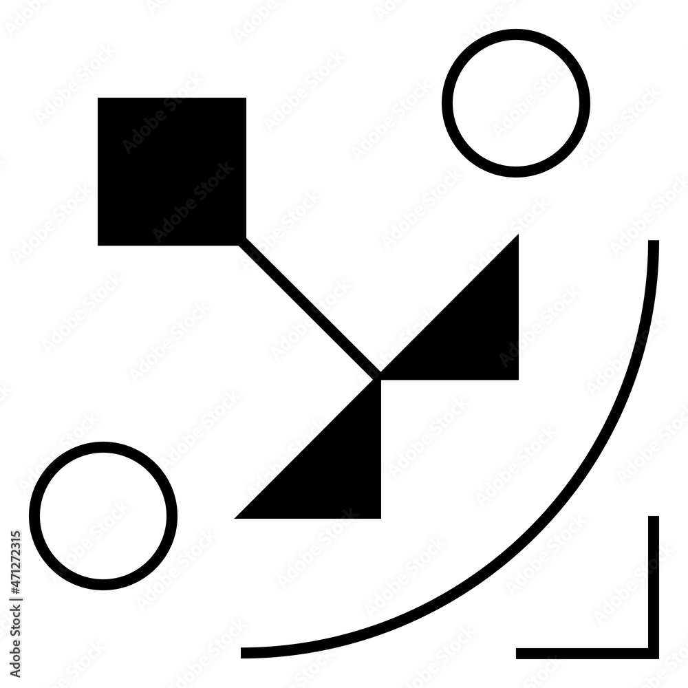 Geometric Abstract Line Element. Black And White Modern Poster. Abstract Wall Art. Digital Art Of Interior Decoration For Print Geometric Abstract Line Element. Black And White Modern Poster. Abstract Wall Art. Digital Art Of Interior Decoration For Print