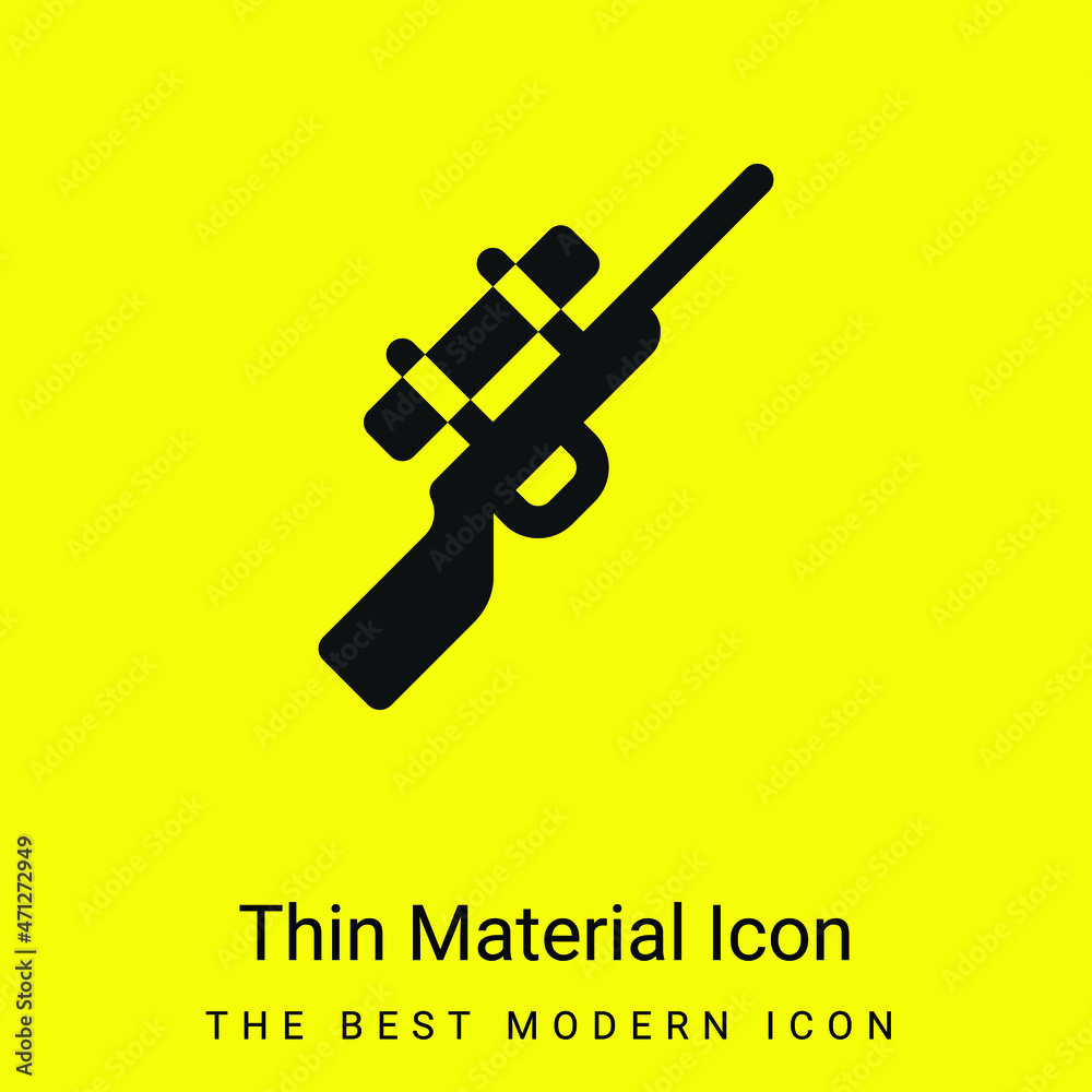 Biathlon minimal bright yellow material icon Biathlon minimal bright yellow material icon