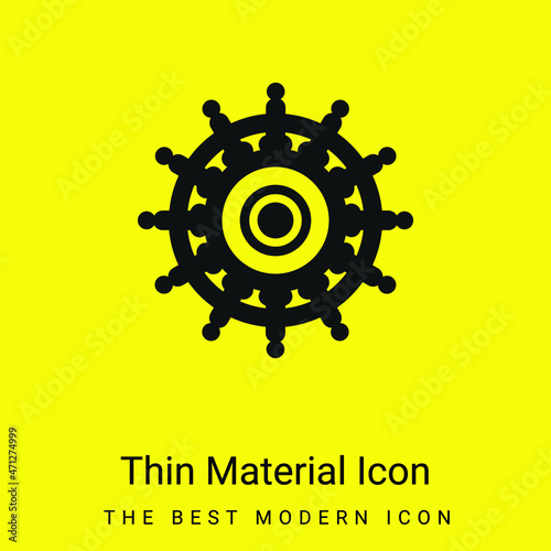 Big Helm minimal bright yellow material icon