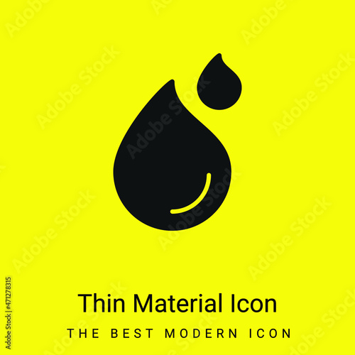 Blood minimal bright yellow material icon