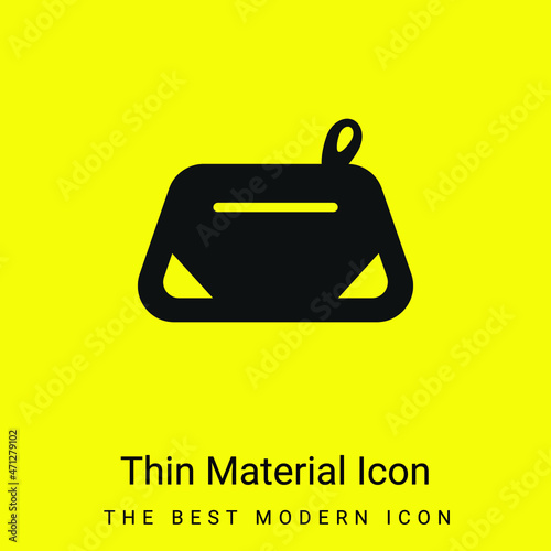 Beautician minimal bright yellow material icon
