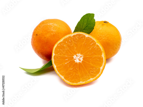 Clementine isolated on white background