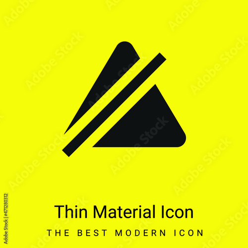 Bleach minimal bright yellow material icon photo