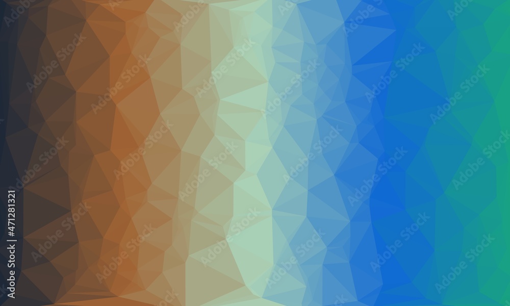 Fototapeta premium vibrant minimal multicolored polygonal background