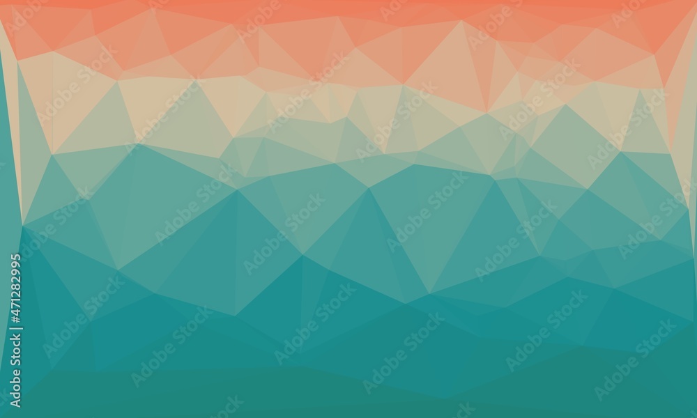 Fototapeta premium vibrant minimal multicolored polygonal background