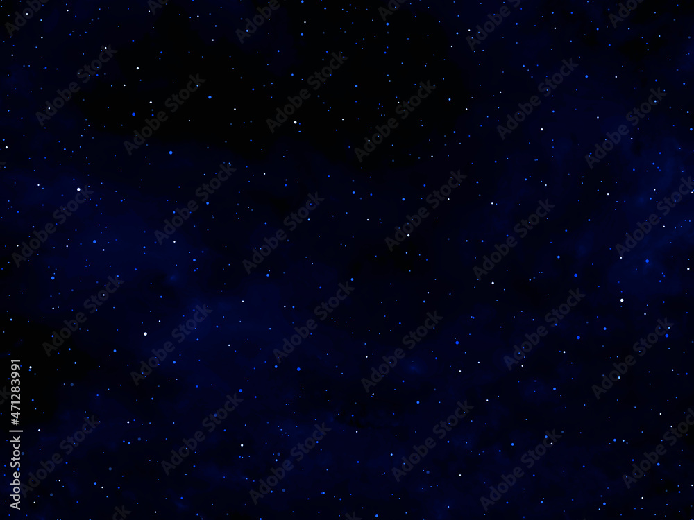 Starry night sky.  Night sky with stars.  Galaxy space background. 