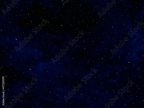 Starry night sky. Night sky with stars. Galaxy space background. 