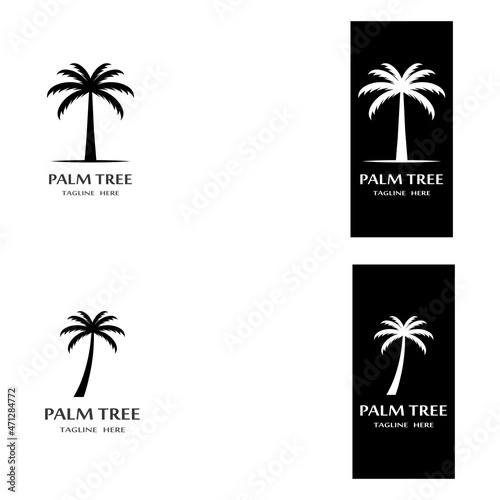 Palm tree summer logo template © Muji76 ijum13719@gma