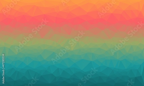 vibrant creative prismatic background with polygonal pattern © LIGHTFIELD STUDIOS