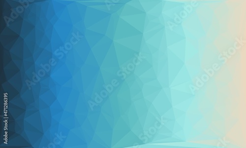 vibrant Creative prismatic background with blue polygonal pattern