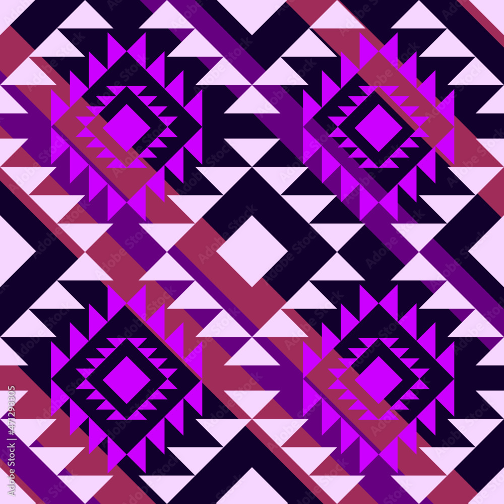 seamless ethnic pattern with geometric design for fabric or background seamless ethnic pattern with geometric design for fabric or background