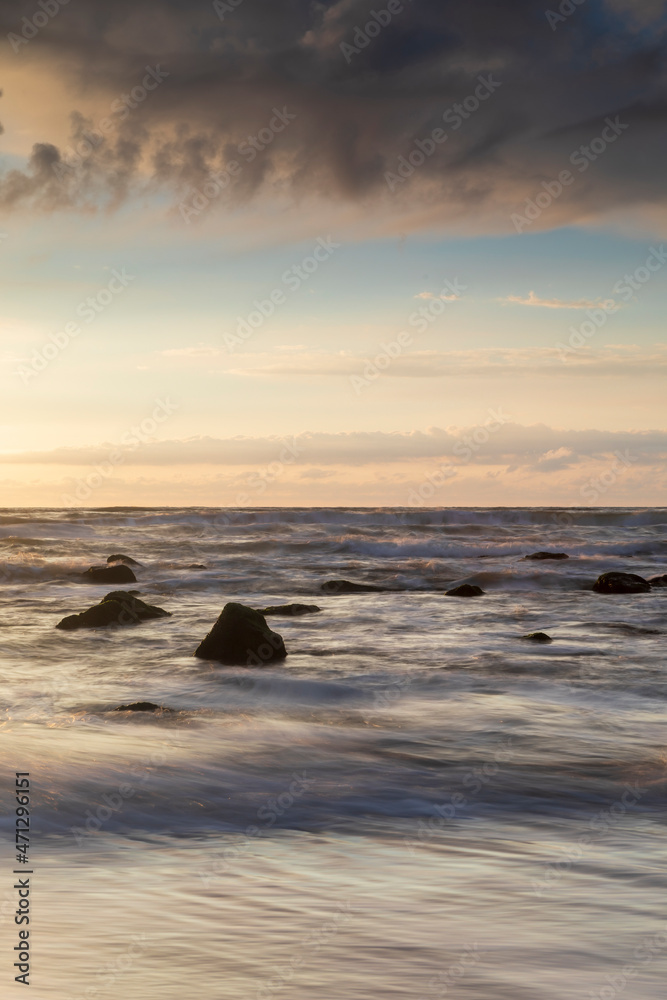 moody seascape along the Dutch coast