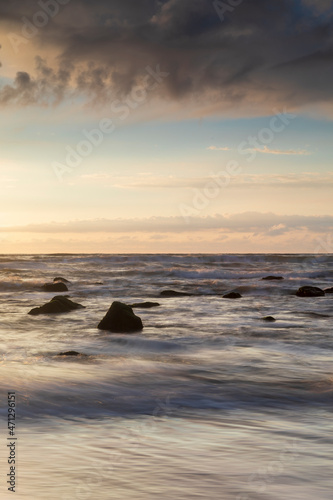 moody seascape along the Dutch coast