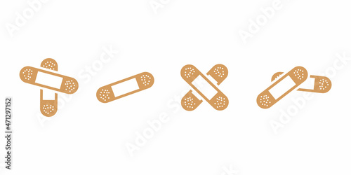 Bandage plaster icon, flat design best vector icon