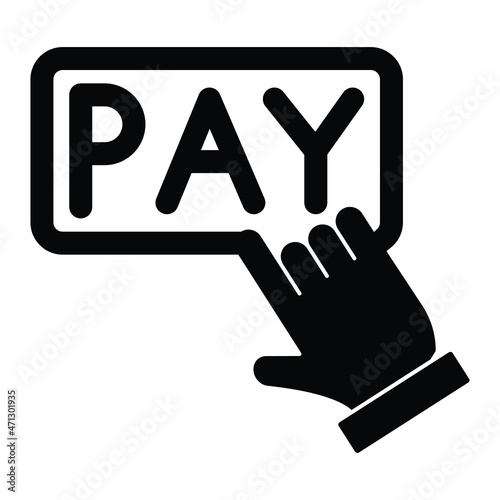 Click pay Isolated Vector icon which can easily modify or edit

