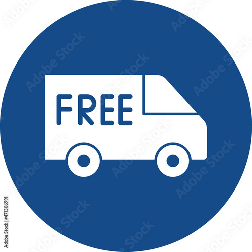 Free Delivery Isolated Vector icon which can easily modify or edit

