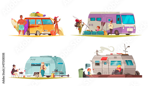 Camping Cartoon Concept photo