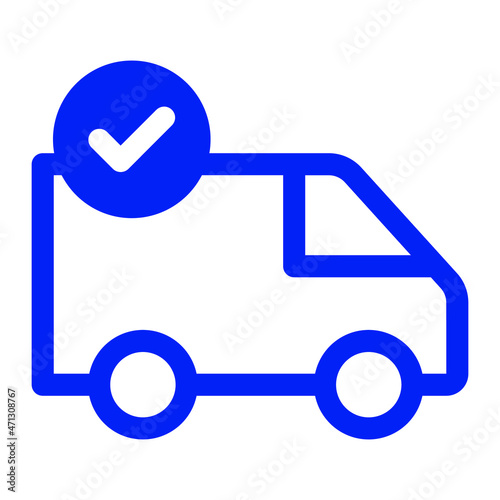 Delivery done Isolated Vector icon which can easily modify or edit