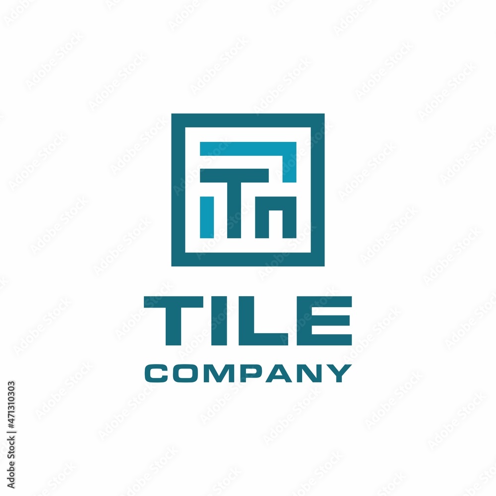 Obraz premium Floor Tile Company Symbol Logo Design