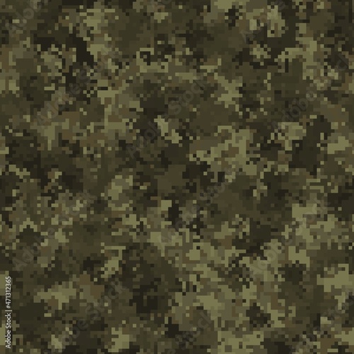 Abstract military or hunting camouflage seamless pattern background