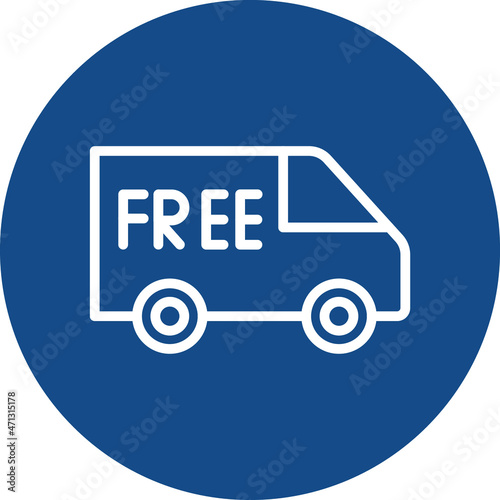 Free Delivery Isolated Vector icon which can easily modify or edit

