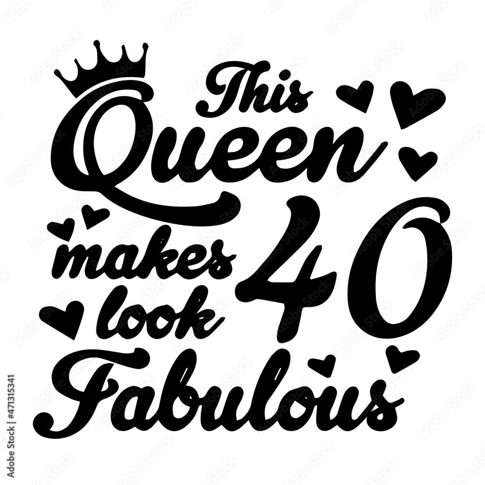 This Queen Makes 40 Look Fabulous Background Inspirational Quotes