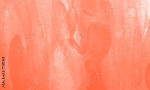 Wallpaper Mural Gouache hand drawn with red orange color Torontodigital.ca