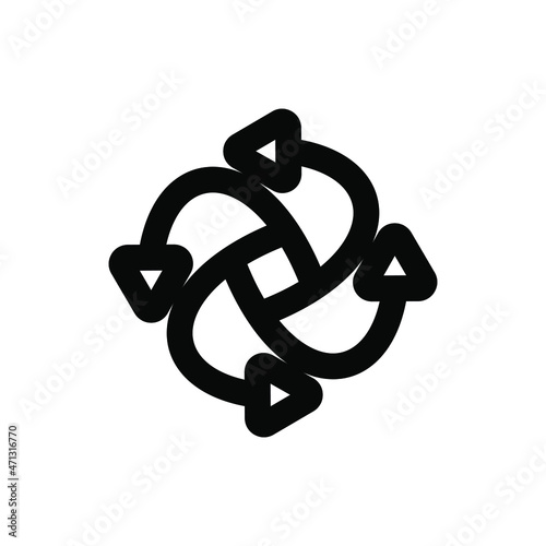 symbol made of euro banknotes