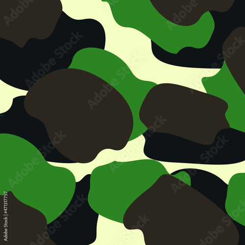 abstract camouflage pattern woodland jungle forest military combat background suitable for clothing print