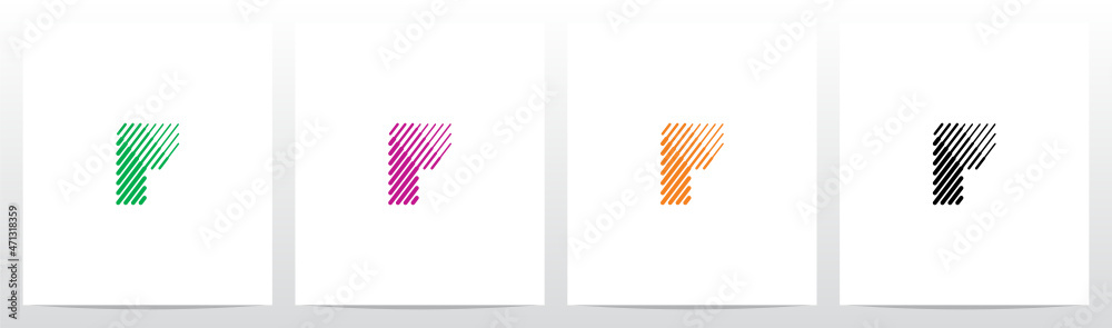Bold And Thin Diagonal Outlines Letter Logo Design P Bold And Thin Diagonal Outlines Letter Logo Design P