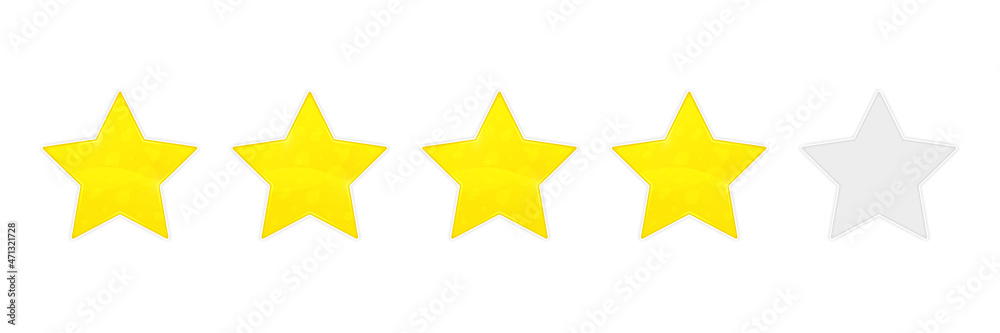 Yellow shining star. Rating. Vector illustration with a falling shadow on the background. Yellow shining star. Rating. Vector illustration with a falling shadow on the background.