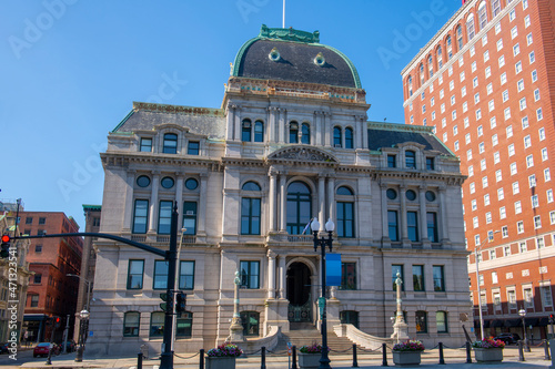 Fotografía Providence City Hall was built in 1878 with Second Empire Baroque style at Kennedy Plaza at 25 Dorrance Street in downtown Providence, Rhode Island RI, USA