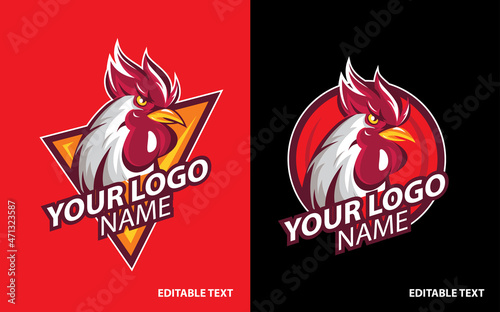 Logo Chicken editable text