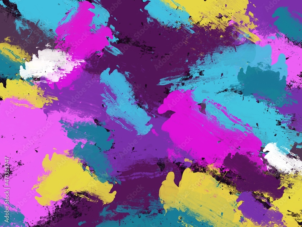 Fototapeta premium abstract background with bright paint spots different colours