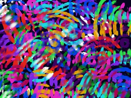 abstract background with bright paint spots different colours  