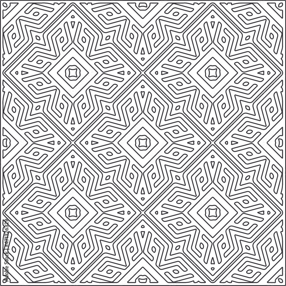 Abstract illustration in Line Art style.Black pattern for wallpapers and backgrounds.
Abstract illustration in Line Art style.Black pattern for wallpapers and backgrounds.