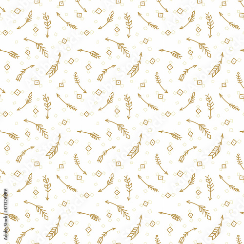 Seamless pattern with abstract ancient traditional ornamenton photo