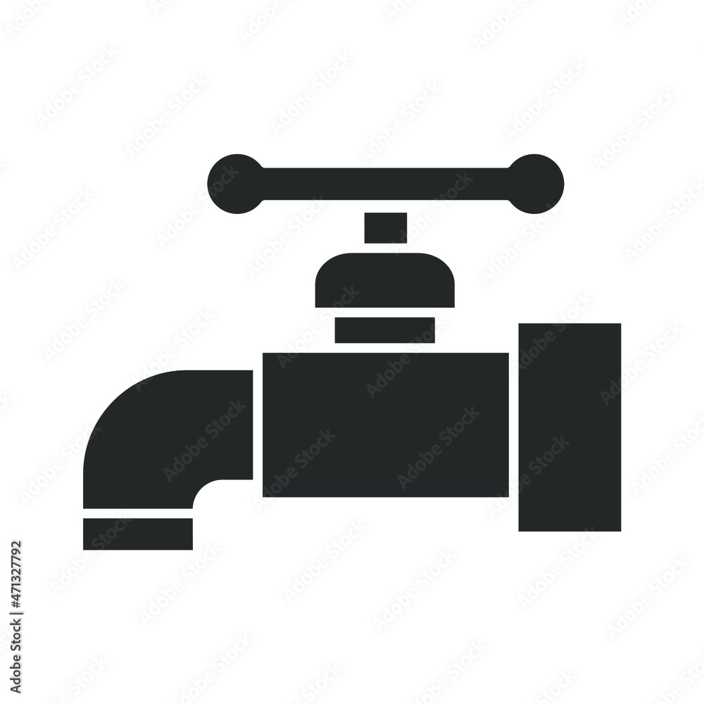 Water tap icons symbol vector elements for infographic web Water tap icons symbol vector elements for infographic web