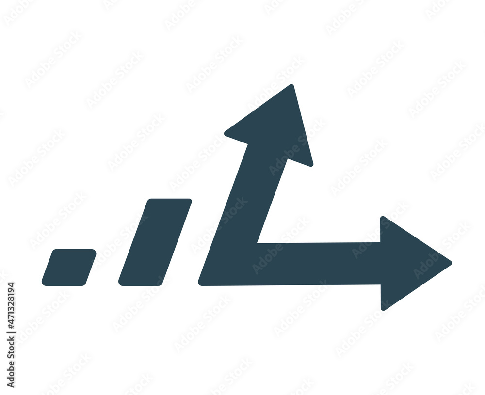 Vector illustration of the icon, logo of growth, business, industry, finance and marketing. Vector illustration of the icon, logo of growth, business, industry, finance and marketing.