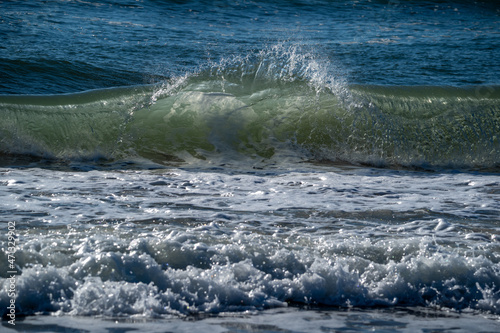 Carolina beach wave breaking