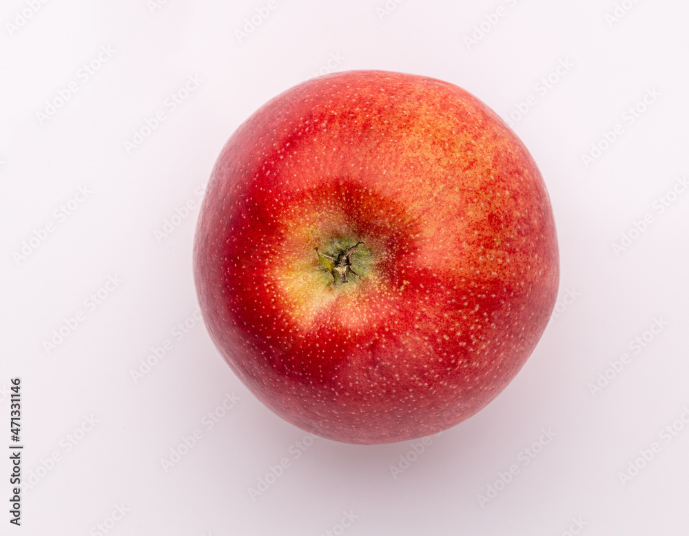 Apple on the white background.