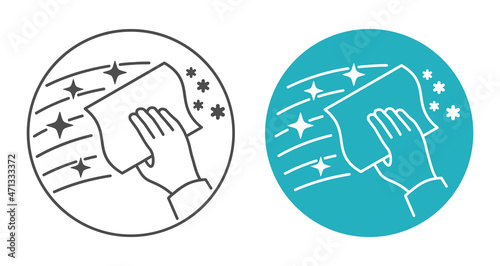 Cleaning icon - for duster or agent