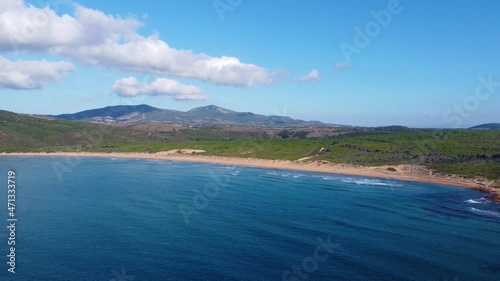 Wallpaper Mural Aerial view of Porto Ferro coastline on a sunny day. Sardinia, Italy Torontodigital.ca